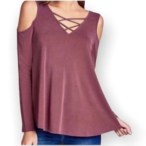 NWT Active USA Modal Technology Soft Cold Shoulder
